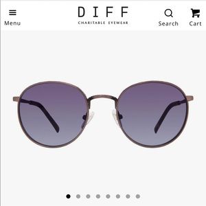 DIFF sunglasses: Brooks Grey/Blue Gradient